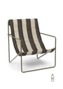 Ferm Living - Lænestol - Desert Chair - Cashmere/Off-white/Chocolate