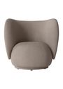 Ferm Living - Křeslo - Rico Lounge Chair - Bouclé - Off-White