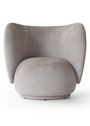 Ferm Living - Lounge stoel - Rico Lounge Chair - Bouclé - Off-White