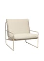 Ferm Living - Krzesło do salonu - Desert 1-seater Pure Bouclé - Black/Off-white