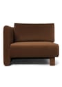 Ferm Living - Divano modulare - Dase Sofa - Armrest Left - Soft Bouclé - Natural