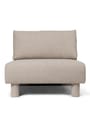 Ferm Living - Canapé modulaire - Dase Sofa - Armrest Left - Soft Bouclé - Natural