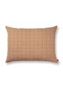 Ferm Living - Pillow - Brown Cotton Cushion - Check