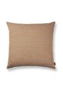 Ferm Living - Polštář - Brown Cotton Cushion - Check