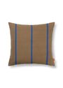 Ferm Living - Almofada - Grand Cushion - Lime/Bright Blue/Choco