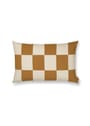 Ferm Living - Poszewka na poduszkę - Fold Patchwork Cushion Cover - Coffee/Undyed