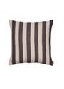 Ferm Living - Kussenhoes - Grand Cushion Cover - Off-white/Chocolat