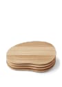 Ferm Living - Snijplank - Cairn Butter Boards - Set Of 4 - Set of 4 - Dark Brown