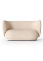 Ferm Living - Sofa - Rico 2-pers Sofa - Bouclé - Off-White