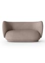 Ferm Living - Canapé - Rico 2-seater Sofa - Bouclé - Off-White