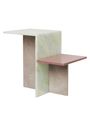 Ferm Living - Couchtisch - Distinct Side Table - Travertine - Small
