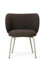 Ferm Living - Krzesło do jadalni - Rico Dining Chair - Black / Bouclé - Sand