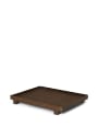 Ferm Living - Custodia in lino - Bon Wooden Tray - X Small - Smoked Oak