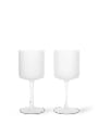 Ferm Living - Wijnglas - Ripple White Wine Glasses - Set Of 2 - Set of 2 - Clear