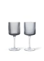 Ferm Living - Wine glass - Ripple White Wine Glasses - Set Of 2 - Set of 2 - Clear