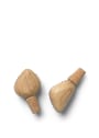 Ferm Living - Příslušenství k vínu - Cairn Wine Stoppers - Set Of 2 - Set of 2 - Dark Brown