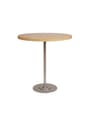 FRAMA - Cafebord - Table 57 - White / Stainless Steel Ø70