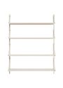 FRAMA - Reolsystem - Shelf Library H1084 / Single Section - Warm White Steel - Warm Steel White / W40