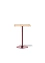 Fredericia Furniture - Cafe-table - Plan Column Table 6624 / By Edward Barber & Jay Osgerby - Oak Light Oil / Modernist Green