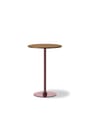 Fredericia Furniture - Kavárenský stůl - Plan Column Table 6627 / By Edward Barber & Jay Osgerby - White Carrara / Black