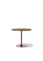 Fredericia Furniture - Cafebord - Plan Column Table 6629 / By Edward Barber & Jay Osgerby - Black Laminate / Black