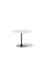 Fredericia Furniture - Cafe-table - Plan Column Table 6629 / By Edward Barber & Jay Osgerby - Black Laminate / Black
