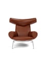 Fredericia Furniture - Armchair - Wegner Ox Chair 1000 by Hans J. Wegner - Max 95 Cognac