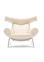 Fredericia Furniture - Lænestol - Wegner Ox Chair 1000 by Hans J. Wegner - Grand Linen