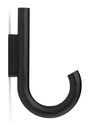 Gejst - Percha - Hook Hanger - Black hook / Black Chrome wall mount