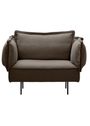 Handvärk - Sessel - Modular Sofa 1-Seat Lounge Chair by Emil Thorup - Dark Grey