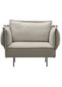 Handvärk - Sessel - Modular Sofa 1-Seat Lounge Chair by Emil Thorup - Dark Grey