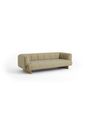 HAY - 3 Personers Sofa - Quilton Lift 3 Seater - Naveli 953 / Lacquered Walnut