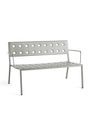 HAY - Bænk - Balcony Lounge Bench w. Armrest - Anthracite