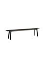 HAY - Bænk - CPH Deux 215 2.0 Bench - Ink Black Laminate / Ink Black Lacquered Beech - 140