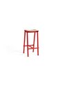 HAY - Barstol - Taburete 8 Bar Stool - Signal Red / Oak Veneer - Low