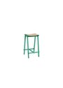 HAY - Barstol - Taburete 8 Bar Stool - Signal Red / Oak Veneer - Low