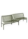 HAY - Panchina da giardino - Palissade park dining bench in-out - Anthracite