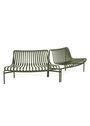 HAY - Havebænk - Palissade park dining bench out-out - Anthracite