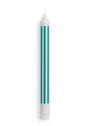 HAY - Sviečky - Pattern Candle - Light Grey | Blue 5 Stripe