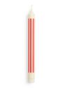 HAY - Svíčky - Pattern Candle - Pink | Red Thin Stripe