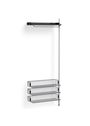 HAY - Reol - Pier System / No. 1020 - White / Clear Anodised Aluminium