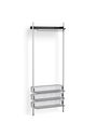 HAY - Reol - Pier System / No. 1021 - White / Clear Anodised Aluminium