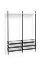 HAY - Reol - Pier System / No. 1022 - White / Clear Anodised Aluminium