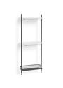 HAY - Reol - Pier System / No. 1031 - White / Clear Anodised Aluminium