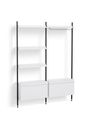 HAY - Reol - Pier System / No. 1082 - White / Clear Anodised Aluminium