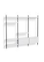 HAY - Reol - Pier System / No. 1093 - White / Clear Anodised Aluminium