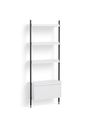 HAY - Reol - Pier System / No. 131 - White / Clear Anodised Aluminium