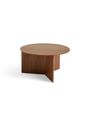 HAY - Sofabord - Slit table wood - Round oak