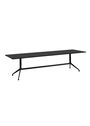 HAY - Spisebord - About A Table 10 - Black LInoleum/ Aluminium Powder Coated Black 280