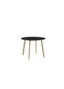 HAY - Spisebord - CPH Deux 220 2.0 Table - Ink Black Laminate / Ink Black Lacquered Beech - Ø75